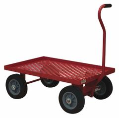 APPROVED VENDOR Wagon Truck: 1,200 lb Cap, 36 in L x 24 in W x 11 1/8 in H Deck, T-Shaped, Red (MPN 5WTP-2436-LU-10SPN-17T). Key specifications — Brand: APPROVED VENDOR; Color: Red.