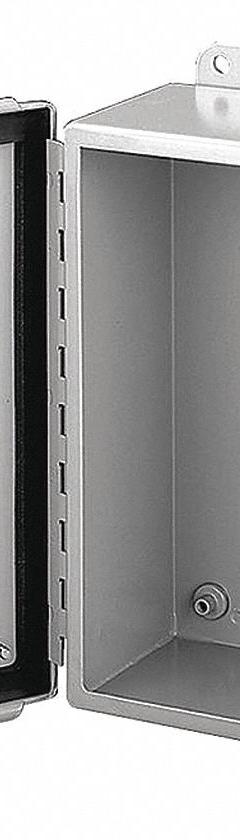 HOFFMAN Enclosure: 304 Stainless Steel, 6 in x 4 in x 4 in, NEMA 12/3R/4/4X, Solid Cover, Clamp On (MPN A6044NFSS). Key specifications — Brand: HOFFMAN; Closure Method: Clamps; Enclosure Material: 304 Stainless Steel; Knockouts: Not Included.