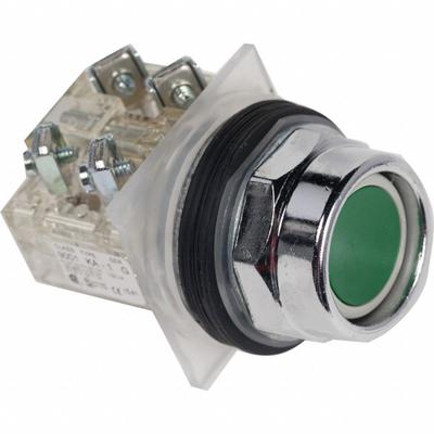 SQUARE D Push Button Operator: Non-Illuminated, Recessed Profile, Non-Metallic - Flush-Mount Push Buttons