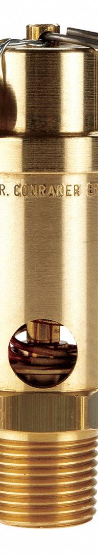 CONRADER Safety Valve: Soft Seat, 1/2 in (M)NPT Inlet (In.), 1/2 in (F)NPT Outlet (In.), Brass (MPN SRV530-12-125 sst). Key specifications — attr291993: Soft Seat; attr291998: Brass; attr292007: Silicone; attr292009: Brass; attr294753: CONRADER.