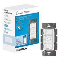 LUTRON Lighting Dimmer: 3 Buttons, Caseta, 120V AC, Wireless, Neutral Required, White (MPN PD-5NE-WH). Key specifications — Communication Method: Wireless; Compatible with Series: Caseta; Neutral Required: Yes; Operating Voltage: 120V AC; Brand: LUTRON.