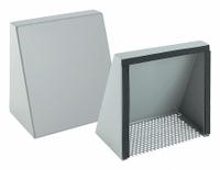 HOFFMAN Fan Shroud Kit: Protects Enclosure Openings from Rain, Sleet and Snow, Steel (MPN T4S3R). Key specifications — Finish: Powder Coated; Brand: HOFFMAN; Accessory Type: Fan Shroud Kit; Application: Protects Enclosure Openings from Rain, Sleet and Snow; Material: Steel.