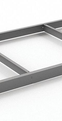 TENNSCO Shelf: 72 in x 30 in, 1,750 lb Load Capacity, Gray, Shelf (MPN ZLES-7230). Key specifications — Includes: (4) Beams; Shelf Configuration: Single Straight; Color: Gray; Frame Material: Steel; Brand: TENNSCO; Frame Finish: Zinc Plated; Product Type: Shelf.