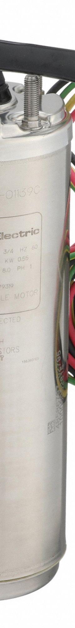 LITTLE GIANT Submersible Pump Motor: 3 Wires, 230V AC, Nitrile Rubber (MPN 2145079004GS). Key specifications — Brand: LITTLE GIANT; Motor Horsepower: 3/4 hp; Rated Voltage: 230V AC.