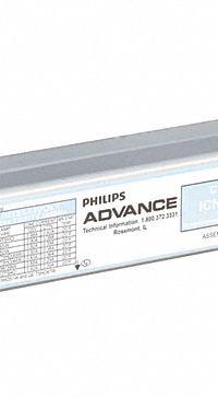 ADVANCE Fluorescent Ballast: 120 to 277V AC, 1/2 Lamps Supported, 54 W Bulb Watt (MPN ICN-2S54-T). Key specifications — Lamp Types Supported: (1 or 2) F54T5; Brand: ADVANCE; Number of Lamps Supported: 1.