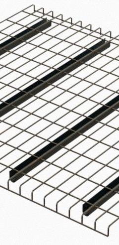 HUSKY Pallet Rack Decking: 52 in x 36 in, Waterfall, Std Wire Decking, 6 ga Decking, Silver (MPN 3652A4). Key specifications — Wire Decking Style: Standard; Finish: Galvanized; Brand: HUSKY; Material: Steel; Decking Edge: Waterfall; Color: Silver.