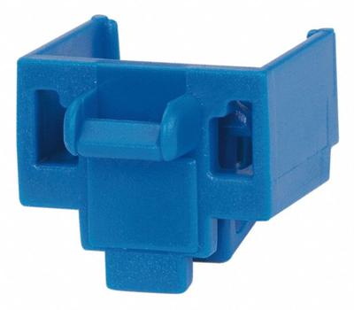 PANDUIT Modular Jack Blockout: Blockout Device, Blue, RJ45 Jacks, Plastic, PSL-DCJB-BU - Blockout Devices