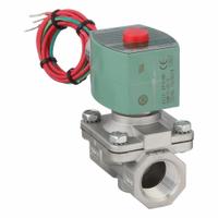 REDHAT Solenoid Valve: 2-Way, Normally Closed, 3/4 in Pipe Size, 110V AC/120V AC, Watertight (MPN 8210G088). Key specifications — Pipe Size: 3/4 in; Voltage: 110V AC; Brand: REDHAT; Coil Enclosure: Watertight.