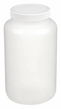 QORPAK Sampling Bottle: HDPE, 2 L, 68 fl oz, Closure Included, Natural, 89-400, Polypropylene (MPN PLC-03619). Key specifications — Brand: QORPAK; Graduated: No; Body Color: Natural.