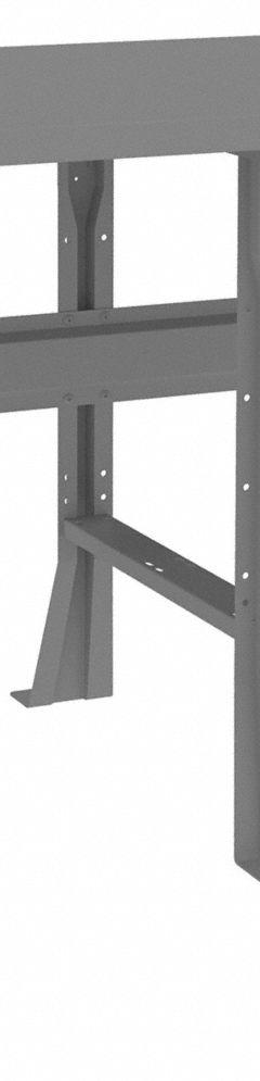 TENNSCO Workbench: Fixed Ht, Steel, 96 in x 30 in, 4,000 lb Overall Load Capacity, Gray (MPN WB-1-3096S). Key specifications — Brand: TENNSCO.