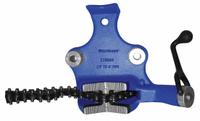 WESTWARD Bench Chain Vise: 0.25 in – 6 in Pipe Size Range, 4 1/2 in Max Ht, 3 1/2 in Min Ht, Metal (MPN 22XR04). Key specifications — attr511105: Pipe Rest; attr511107: Metal; attr473852: WESTWARD.