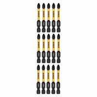 DEWALT Power Bit: Power Bit, PH2 Bit Industry Size, #2 Bit Size, Std, 2 1/4 in Overall Lg, 15 PK (MPN DWAF2PH2IR15). Key specifications — attr1119695: DEWALT; attr1119703: S2 Steel; attr1119710: Standard; attr1119708: Hex; attr1202404: #2.