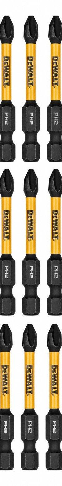 DEWALT Power Bit: Power Bit, PH2 Bit Industry Size, #2 Bit Size, Std, 2 1/4 in Overall Lg, 15 PK (MPN DWAF2PH2IR15). Key specifications — attr1119695: DEWALT; attr1119703: S2 Steel; attr1119710: Standard; attr1119708: Hex; attr1202404: #2.