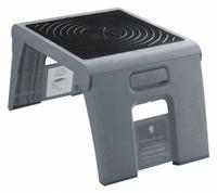 CRAMER Step Stool: 1 Steps, 9.5 in Overall Ht, 300 lb Load Cap, Plastic, 9.5 in Standing Ht (MPN 50051PK000082). Key specifications — Brand: CRAMER; Color: Gray.