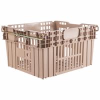 ORBIS Stacking and Nesting Tote: 21.7 gal, 24 in x 20 in x 13 3/8 in, Beige, Lid Not Included (MPN AF-21 Beige). Key specifications — Nestable: Nesting Capable; Brand: ORBIS; Material: Plastic.
