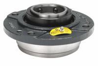 MOLINE BEARING Flange Bearing: Spherical Roller, 3 7/16 in Bore, Cast Iron, Set Screws, 10 1/4 in Lg (MPN 19231307). Key specifications — Bore Type: Cylindrical; Brand: MOLINE BEARING; Lubricant Material: Lithium Complex Grease; Mounting Bolt Size: 3/4 in; System of Measurement: Inch.