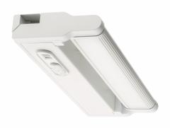 LED Under Cabinet Fixture: 8 in Lg, 291 lm_302 lm_307 lm, 3000K/3500K/4000K, 4.5 W, White, Steel (MPN UPLD 09IN SWW4 90CRI WH). Key specifications — attr1262778: 120V AC; attr1262749: Plug-In or Hardwired; attr1262754: Integrated LED; attr1262758: Steel; attr1262760: No; attr1262765: LED; attr1262776: On/Off; attr1262780: 3500K.