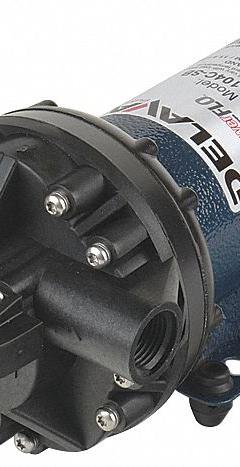 DELAVAN AG PUMPS Diaphragm Pump: Electric, 5830-104C-SB, Demand Pressure Switch, Polypropylene, FNPT. Key specifications — Housing Material: Polypropylene; Brand: DELAVAN AG PUMPS.