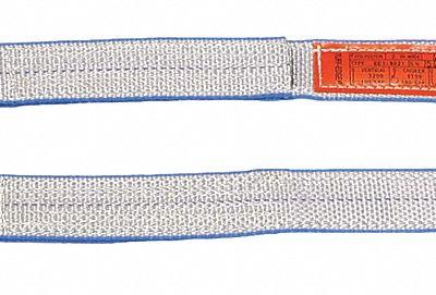 LIFT-ALL Web Sling: Type 3, Polyester, 7 ft Sling Lg, 10 in Eye Lg, 2 Plies - Protected-Edge Polyester Flat-Eye Web Slings