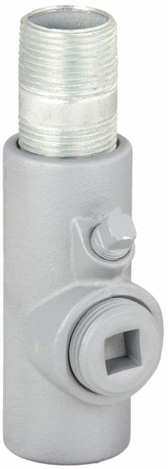 Sealing Fitting - Vertical and Horizontal: Iron, 1/2 in Trade Size, Male to Female (MPN EYM-50). Key specifications — Brand: APPLETON ELECTRIC; Connection Type: Threaded; Thread Gender: Male to Female; Ends - Hazardous Fittings: 1/2 in FNPT x 1/2 in MNPT; Material: Iron; Hazardous Location Rating: Class III; Thread Type: NPT; Standards: CSA C22.2 No 30.