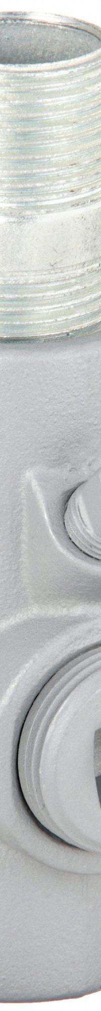Sealing Fitting - Vertical and Horizontal: Iron, 1/2 in Trade Size, Male to Female (MPN EYM-50). Key specifications — Brand: APPLETON ELECTRIC; Connection Type: Threaded; Thread Gender: Male to Female; Ends - Hazardous Fittings: 1/2 in FNPT x 1/2 in MNPT; Material: Iron; Hazardous Location Rating: Class III; Thread Type: NPT; Standards: CSA C22.2 No 30.