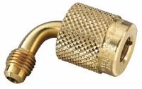 YELLOW JACKET Coupler: 8 1/2 in Lg, 90° Angle, Input 1/4 in Male SealRight™ (MPN 19209). Key specifications — Product Type: Coupler; Brand: YELLOW JACKET; Manufacturer Part Number: 19209; Material: Brass.