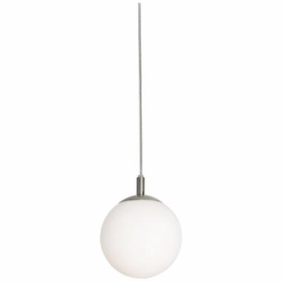 AFX INC. Pendant: 7 1/8 in Dia, 7 1/8 in Ht, Satin Nickel, 60 W, 120V AC - Loretto Pendant Lights