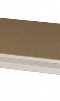 TENNSCO Shelf: 48 in x 18 in, 850 lb Load Capacity, Particleboard, Sand, Shelf (MPN ZVES-4818D SAND). Key specifications — Decking Material: Particleboard; Includes: Shelf; Shelf Configuration: Single Straight; Color: Sand; Frame Material: Steel; Brand: TENNSCO; Frame Finish: Zinc Plated; Product Type: Shelf.