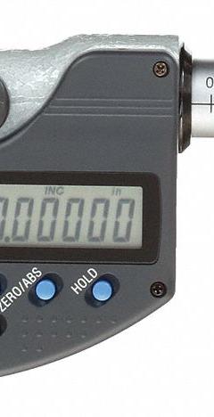 MITUTOYO IP65 Digital Outside Micrometer: 0 in to 1 in /50.8 mm to 76.2 mm, Inch/Metric, IP65 (MPN 293-348-32). Key specifications — attr1182744: 0.00005 in/0.001 mm; attr1182751: Certificate of Inspection; attr1182776: IP65; attr1182741: MITUTOYO; attr1182743: +/- 0.00005 in; attr1182759: Yes.