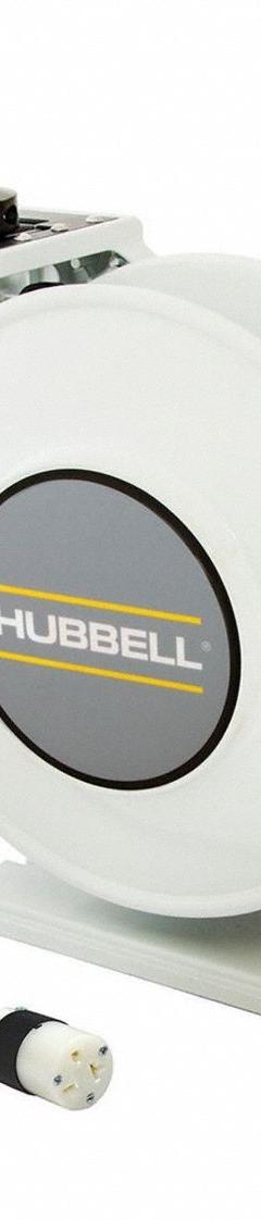 HUBBELL WIRING DEVICE-KELLEMS Extension Cord Reel: Ratchet Lock, 35 ft Cord Lg, 12 AWG, SJO, 5-20P (MPN HBLI35123C20). Key specifications — Retractable Cord Ending NEMA Configuration: 5-20R; Feeder Cord Ending NEMA Configuration: 5-20P; Brand: HUBBELL WIRING DEVICE-KELLEMS.