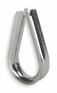 DAYTON Wire Rope Thimble: 5/16 in Compatible Rope Dia, Stainless Steel, For Lifting, Plain, 25 PK (MPN 1DLH2). Key specifications — Material: Stainless Steel; Brand: DAYTON; Finish: Plain.