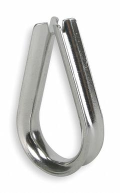 DAYTON Wire Rope Thimble: 5/16 in Compatible Rope Dia, Stainless Steel, For Lifting, Plain, 25 PK (MPN 1DLH2). Key specifications — Material: Stainless Steel; Brand: DAYTON; Finish: Plain.