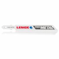LENOX Jigsaw Blade: 14, 3 5/8 in Blade Lg, Bi-Metal, Bi-Metal, Rigid for Straight Cuts Cutting Edge (MPN 1991559). Key specifications — attr1097716: Thin Metal; attr1097715: Bi-Metal; attr1097719: 14; attr1097721: Bi-Metal; attr1097728: LENOX.