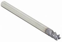 WIDIA HANITA Square End Mill: Carbide, TiAlN Coated, 4 Flute, 1/4" Mill Dia, 3/8" LOC, 4" OAL (MPN TF4VP507012S)