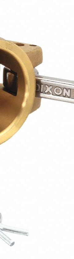 Cam and Groove Coupling: 1 in Coupling Size, 1 in Hose Fitting Size, 1 in -11-1/2 Thread Size, FNPT (MPN G100-D-BR). Key specifications — Gasket Material: Nitrile; Thread Size: 1 in -11-1/2; Brand: DIXON VALVE & COUPLING.
