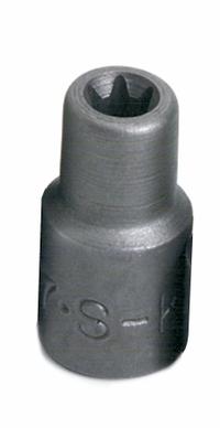 SK PROFESSIONAL TOOLS Socket: 1/4 in Drive Size, E5 Socket Size, External Torx, Std, Chrome (MPN 42605). Key specifications — attr1206049: SK PROFESSIONAL TOOLS; attr1206024: Chrome.