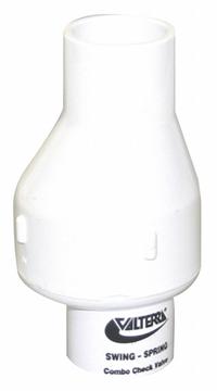 VALTERRA Check Valve: Swing, Inline Valve Body, 3/4 in Pipe Size, Socket x Socket, PVC, Female, Std (MPN 200-07). Key specifications — Connection Type - Side 2: Socket; Connection Type - Side 1: Socket; Brand: VALTERRA.