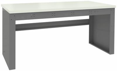 TENNSCO Workbench: Fixed Ht, Laminate, 72 in x 36 in, 750 lb Overall Load Capacity - Open-Base Workstations