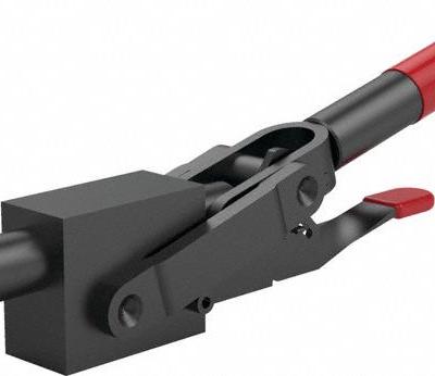DE-STA-CO Straight Line Clamp: Solid Base Mounting - Nonreflective Straight-Line Toggle Clamps