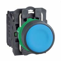 SCHNEIDER Flush Push Button Operator: Non-Illuminated, Flush Profile, Non-Metallic, 22 mm, 1NO (MPN XB5AA61). Key specifications — Brand: SCHNEIDER; Action: Momentary; Series: XB5; Push Button Material Type: Non-Metallic.