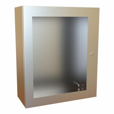 HAMMOND Electrical Enclosure: Stainless Steel, 24 in x 20 in x 8 in, NEMA 12/13/3R/4/4X - Stainless Steel Enclosures