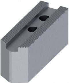 ABBOTT Lathe Jaw: Pointed, Serrated, Aluminum, For 10 in Chuck, 3 in Ht, 3 PK (MPN KTT10A1). Key specifications — Brand: ABBOTT WORKHOLDING PRODUCTS; Mounting Bolt Size: M12.
