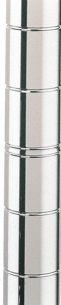 METRO Industrial Wire Shelving Post: 54 in x 1 in, Stainless Steel, Split Sleeve, Silver, 1 Posts (MPN 54UPS). Key specifications — Brand: METRO; Resistance Properties: Corrosion-Resistant; Recommended Environments: Dry; Leveling Feet Included: No; Color: Silver; Finish: Stainless Steel; Material: Stainless Steel.