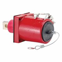 Single Pole Receptacle: Red, Straight 45° Clevis Pin Mating, One-Hole Bus Bar Termination, 1,135 A (MPN 49MR1-XR). Key specifications — Series: 49; Receptacle Gender: Male; Brand: LEVITON.