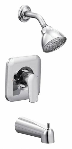RIZON Tub and Shower Trim Kit: Rizon Posi-Temp T2813, 2.5 gpm Fixed Showerhead Flow Rate, Chrome. Key specifications — Connection Type: IPS; Series: Rizon Posi-Temp T2813; Showerhead Spray Patterns: Single.