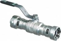 VIEGA MEGAPRESS Manual Two-Way Ball Valve: 1 1/2 in, 316 Stainless Steel, Straight Valve Body, PTFE (MPN 29025). Key specifications — Brand: VIEGA MEGAPRESS; Handle: Locking Lever.