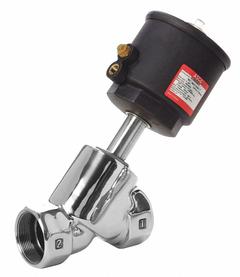 ASCO Angle Body Piston Valve: 2-Way, Normally Closed, 2 in Pipe Size, Stainless Steel Body, FKM Seal (MPN 8290A068). Key specifications — Brand: ASCO; Nominal Pipe Size: 2 in; Operating Environment: Outdoor.