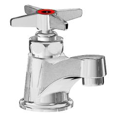 CHICAGO FAUCETS Low Arc Bathroom Faucet: 701, Cast Brass, Polished Chrome Finish, 0.5 gpm Flow Rate (MPN 701-E70HOTABCP). Key specifications — Includes: Mounting Hardware; Brand: CHICAGO FAUCETS; Series: 701.