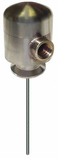 LUMENITE Sanitary Temperature Transmitter: 1 1/2 in Triclamp, 0 to 1000 Degrees F, 12 in Probe, RTD (MPN LSTT-4220-C1.5-1,000). Key specifications — Output: 4 to 20mA DC; Brand: LUMENITE; Power Required: 8 to 30V DC; Sensing Element Type: RTD; Series: LSTT-4220; Temperature Accuracy: ±0.2%; Temperature Range: 0 °F to 1,000
