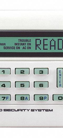 NAPCO Intrusion System Alphanumeric Keypads: 4 3/8 in Overall Ht, 1 1/8 in Overall Lg, LED (MPN GEM-K2AS). Key specifications — Brand: NAPCO; Integral Zone Expander: Yes; Keypad Display Type: LED; Product Type: Keypad.